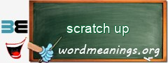 WordMeaning blackboard for scratch up